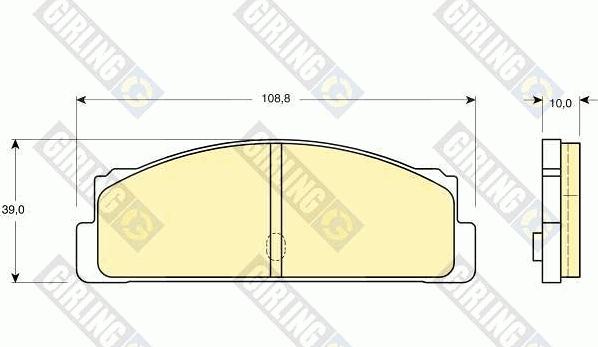 Girling 6101073 - Kit de plaquettes de frein, frein à disque cwaw.fr