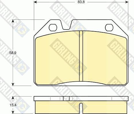 Girling 6101193 - Kit de plaquettes de frein, frein à disque cwaw.fr