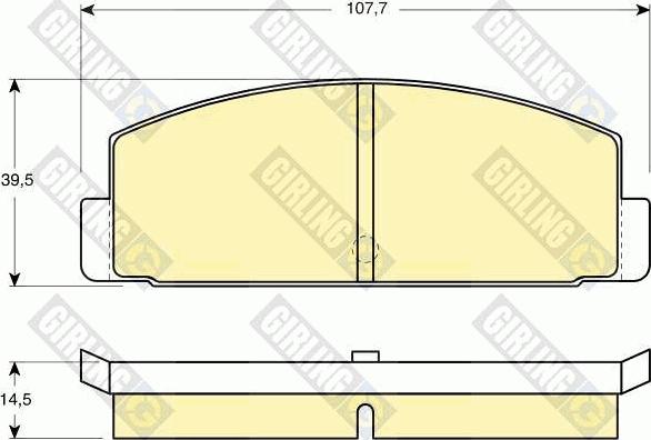 Girling 6101849 - Kit de plaquettes de frein, frein à disque cwaw.fr