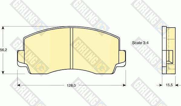 Girling 6101809 - Kit de plaquettes de frein, frein à disque cwaw.fr