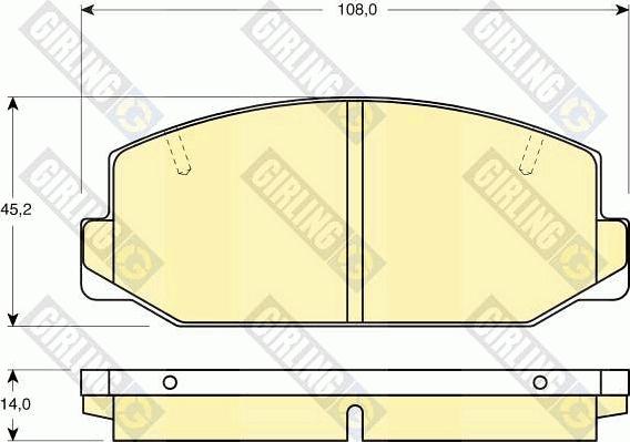 Girling 6101799 - Kit de plaquettes de frein, frein à disque cwaw.fr