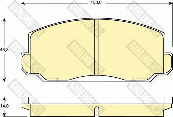 Girling 6101759 - Kit de plaquettes de frein, frein à disque cwaw.fr