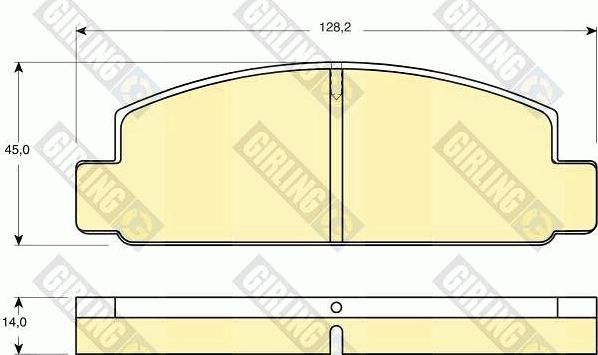 Girling 6101769 - Kit de plaquettes de frein, frein à disque cwaw.fr