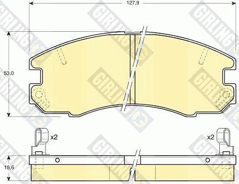 Girling 6108689 - Kit de plaquettes de frein, frein à disque cwaw.fr