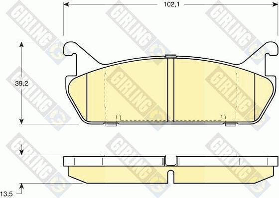 Girling 6108879 - Kit de plaquettes de frein, frein à disque cwaw.fr