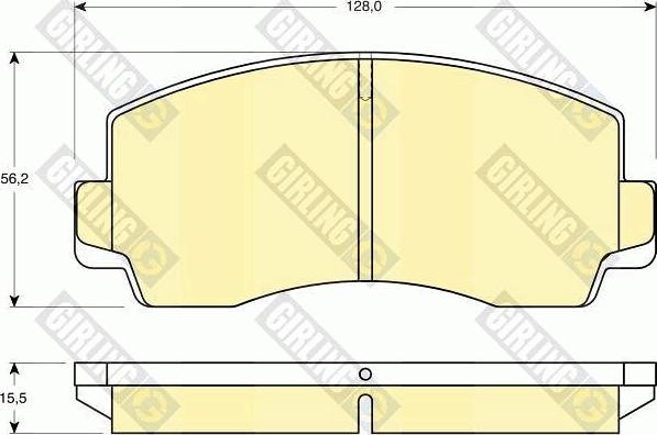 Girling 6108289 - Kit de plaquettes de frein, frein à disque cwaw.fr