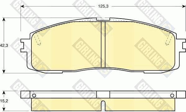 Girling 6108729 - Kit de plaquettes de frein, frein à disque cwaw.fr