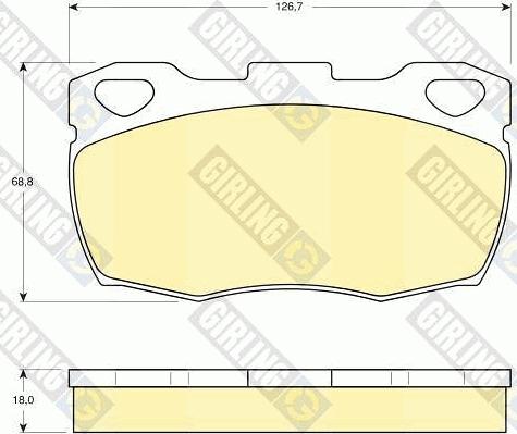 Girling 6103956 - Kit de plaquettes de frein, frein à disque cwaw.fr