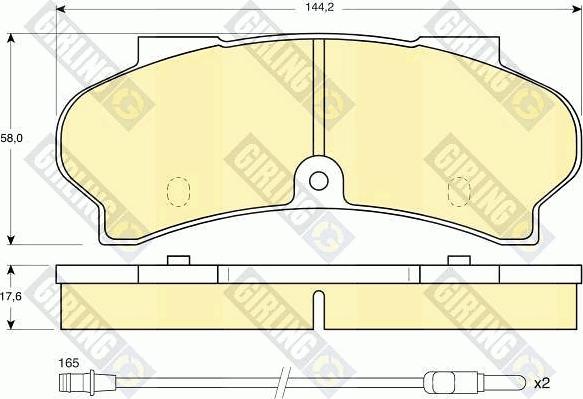 Girling 6103973 - Kit de plaquettes de frein, frein à disque cwaw.fr