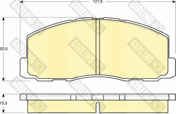 Girling 6103559 - Kit de plaquettes de frein, frein à disque cwaw.fr