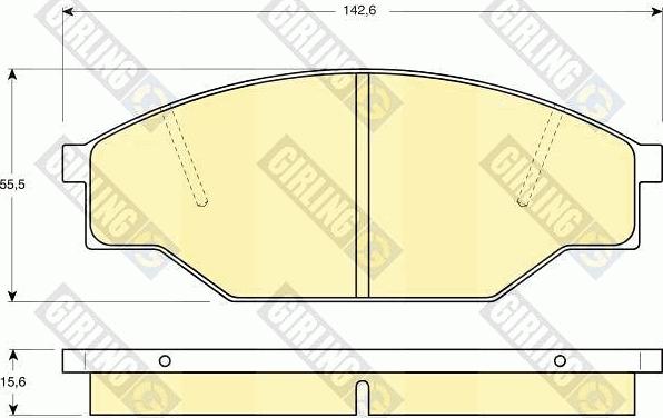 Girling 6103519 - Kit de plaquettes de frein, frein à disque cwaw.fr