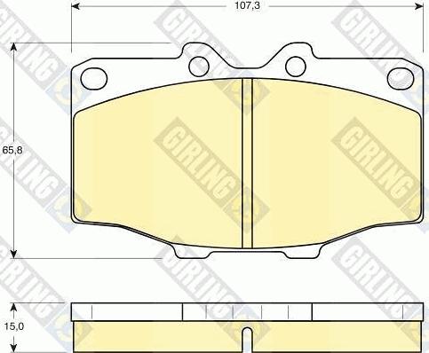 Girling 6103529 - Kit de plaquettes de frein, frein à disque cwaw.fr