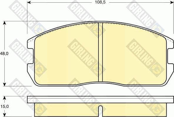 Girling 6103659 - Kit de plaquettes de frein, frein à disque cwaw.fr