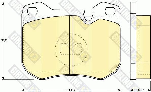 Girling 6103092 - Kit de plaquettes de frein, frein à disque cwaw.fr