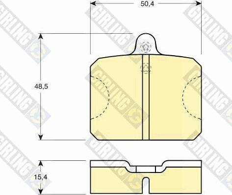 Girling 6103009 - Kit de plaquettes de frein, frein à disque cwaw.fr