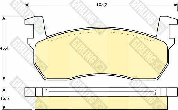 Girling 6103039 - Kit de plaquettes de frein, frein à disque cwaw.fr