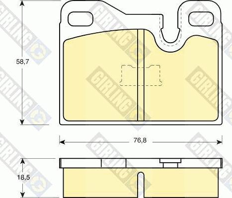 Girling 6103102 - Kit de plaquettes de frein, frein à disque cwaw.fr