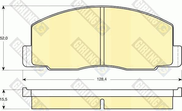 Girling 6103889 - Kit de plaquettes de frein, frein à disque cwaw.fr