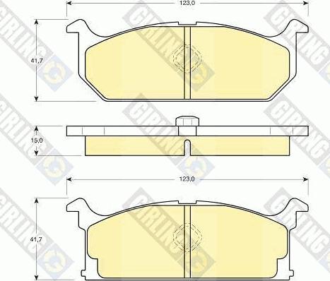 Girling 6103829 - Kit de plaquettes de frein, frein à disque cwaw.fr