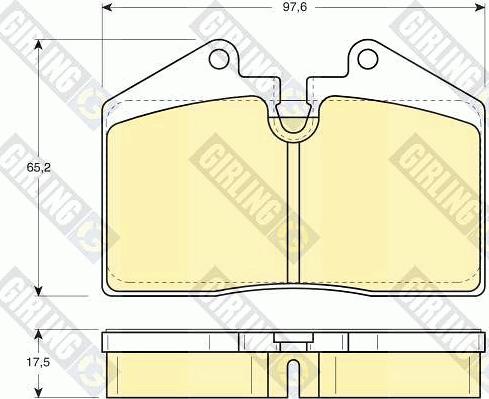 Girling 6103792 - Kit de plaquettes de frein, frein à disque cwaw.fr