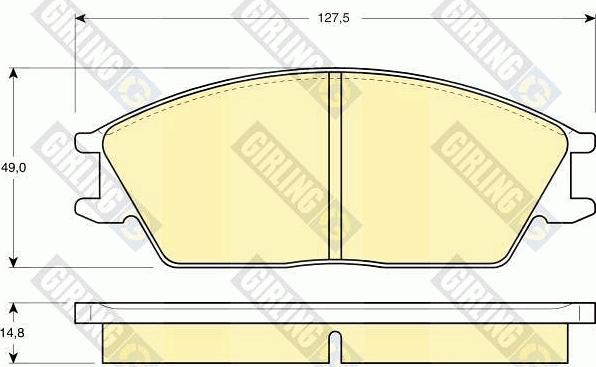 Girling 6103739 - Kit de plaquettes de frein, frein à disque cwaw.fr