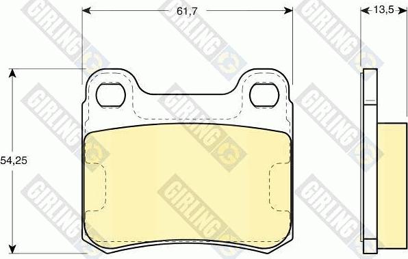 Girling 6102942 - Kit de plaquettes de frein, frein à disque cwaw.fr