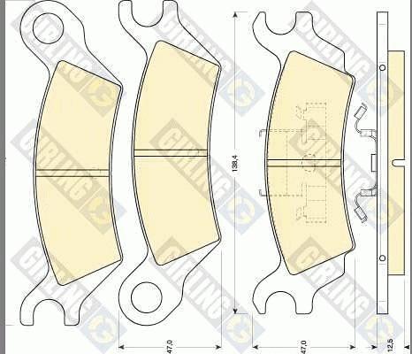 Girling 6102909 - Kit de plaquettes de frein, frein à disque cwaw.fr