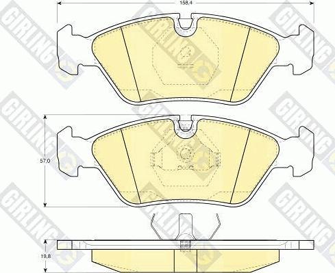 Girling 6102982 - Kit de plaquettes de frein, frein à disque cwaw.fr