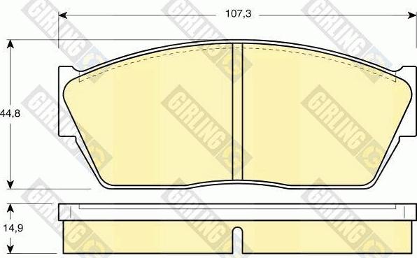 Girling 6102849 - Kit de plaquettes de frein, frein à disque cwaw.fr