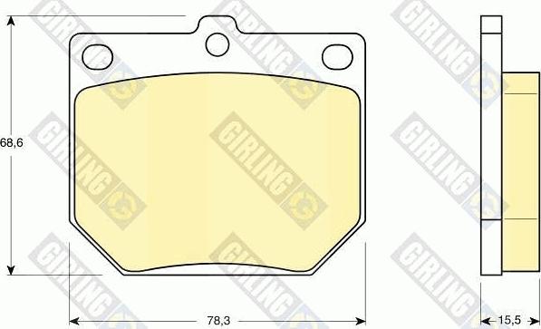 Girling 6102329 - Kit de plaquettes de frein, frein à disque cwaw.fr