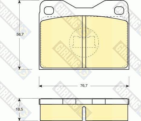 Girling 6102792 - Kit de plaquettes de frein, frein à disque cwaw.fr