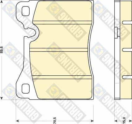 Girling 6102702 - Kit de plaquettes de frein, frein à disque cwaw.fr