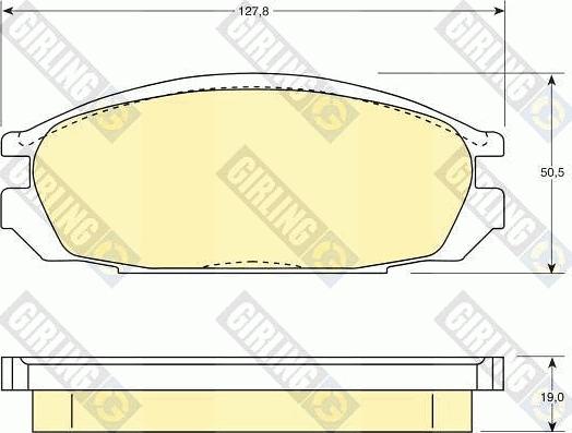 Girling 6107459 - Kit de plaquettes de frein, frein à disque cwaw.fr