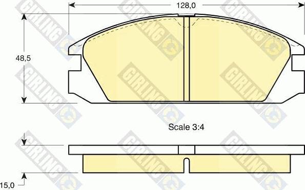 Girling 6107849 - Kit de plaquettes de frein, frein à disque cwaw.fr