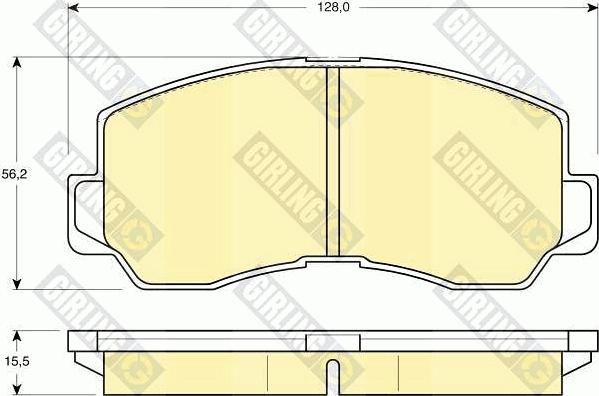 Girling 6107859 - Kit de plaquettes de frein, frein à disque cwaw.fr