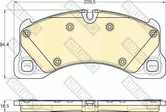 Girling 6119695 - Kit de plaquettes de frein, frein à disque cwaw.fr