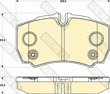 Girling 6119019 - Kit de plaquettes de frein, frein à disque cwaw.fr