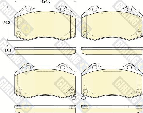 Girling 6119796 - Kit de plaquettes de frein, frein à disque cwaw.fr