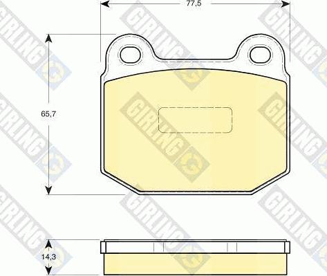 Girling 6114932 - Kit de plaquettes de frein, frein à disque cwaw.fr