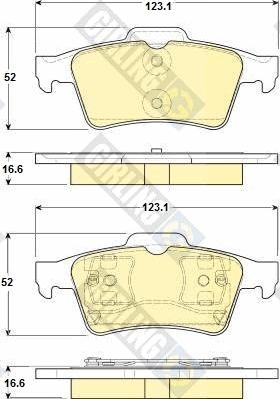 Girling 6114692 - Kit de plaquettes de frein, frein à disque cwaw.fr