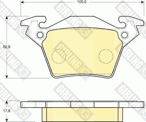 Girling 6114084 - Kit de plaquettes de frein, frein à disque cwaw.fr