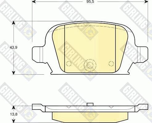 Girling 6114121 - Kit de plaquettes de frein, frein à disque cwaw.fr