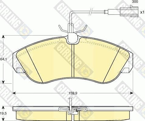 Girling 6114261 - Kit de plaquettes de frein, frein à disque cwaw.fr