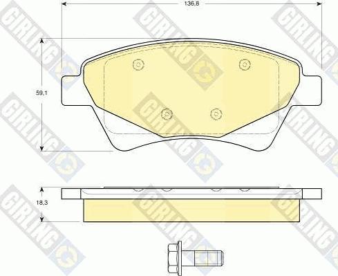 Ditas DFB3694 - Kit de plaquettes de frein, frein à disque cwaw.fr