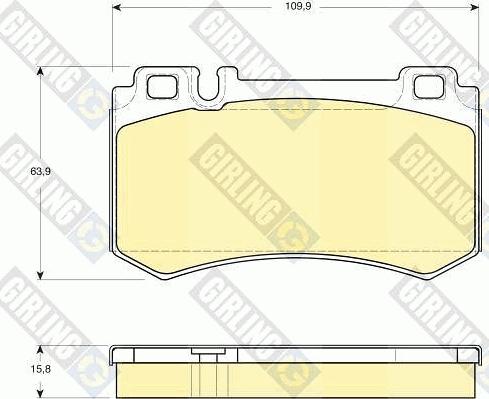 Girling 6115449 - Kit de plaquettes de frein, frein à disque cwaw.fr