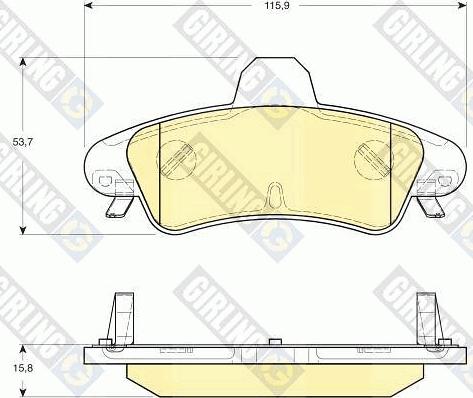 Girling 6115803 - Kit de plaquettes de frein, frein à disque cwaw.fr