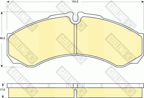 Girling 6115349 - Kit de plaquettes de frein, frein à disque cwaw.fr