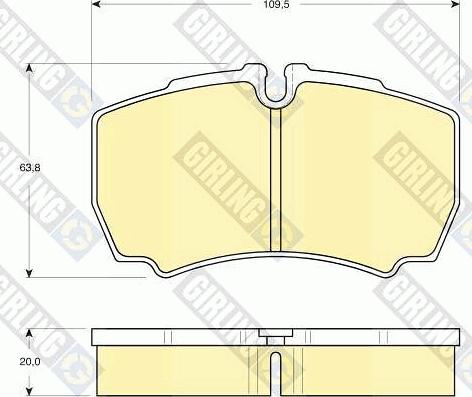 Girling 6115359 - Kit de plaquettes de frein, frein à disque cwaw.fr