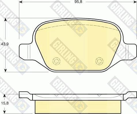 Girling 6115201 - Kit de plaquettes de frein, frein à disque cwaw.fr