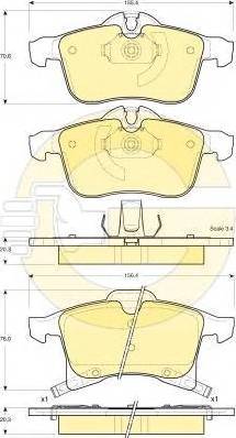 Girling 6116682 - Kit de plaquettes de frein, frein à disque cwaw.fr